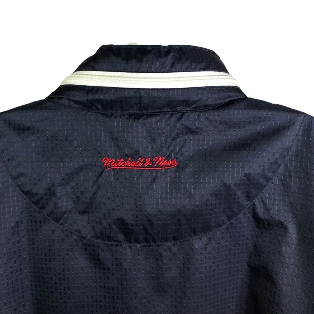 Mitchell & Ness Windbreaker Mens XXL Navy Boston Red Sox Outfield Ripstop Jacket